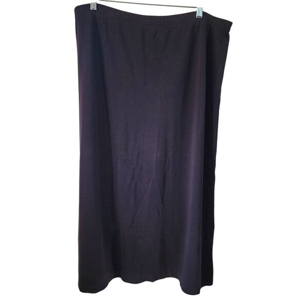 L.L. Bean Black Spandex Maxi Pull On Skirt Size XL - Picture 1 of 3